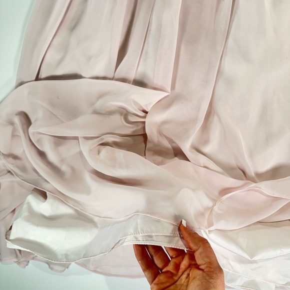 Azazie Kaitlynn Bridesmaid Chiffon Dress Rose Petal Size A12 - Picture 3 of 15